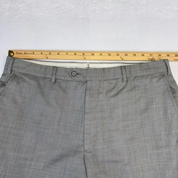 Santorelli Men's Romeo Wool Blend Dress Pants Size 38 Made in Italy Gray - Picture 3 of 10